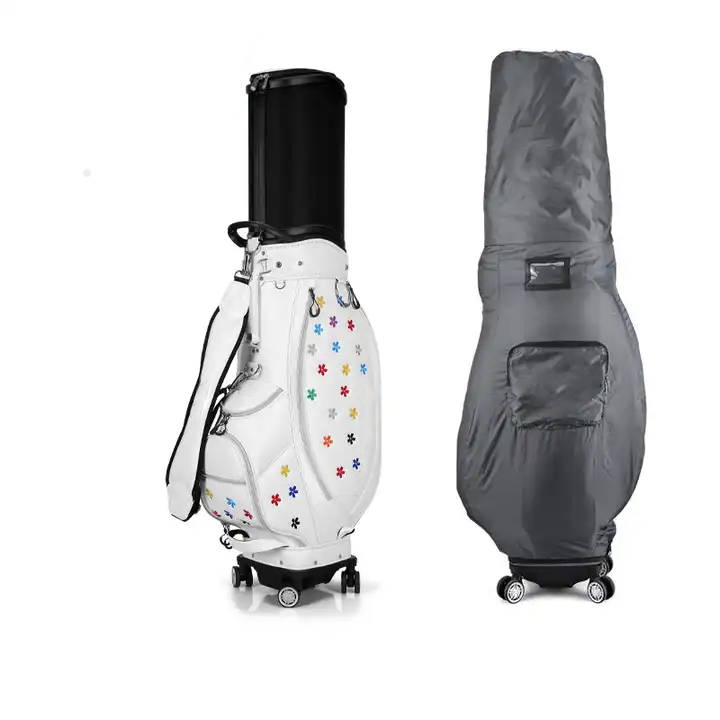 Custom Tour Golf Back White Golf Sack с колесами
